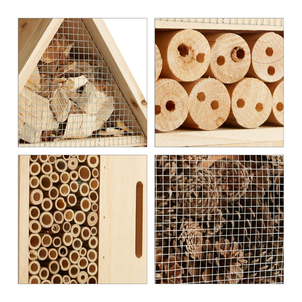 Hôtel à insectes nature taille L