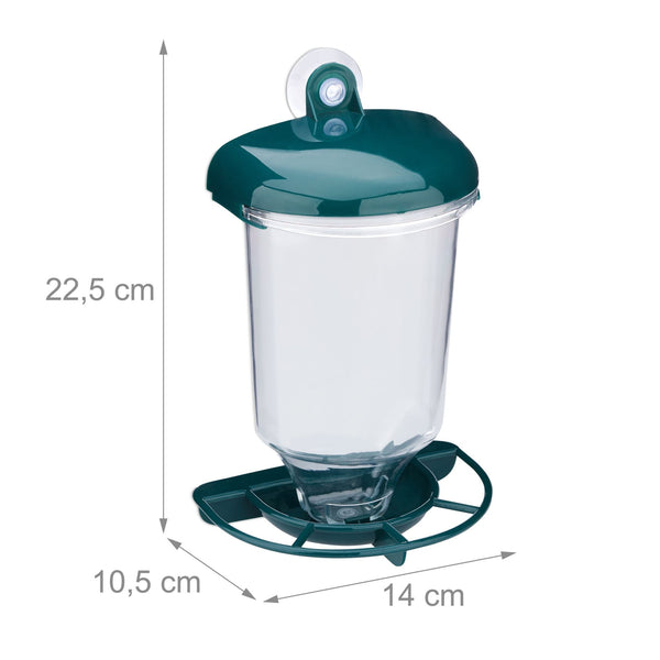 Station d'alimentation pour oiseaux avec ventouse