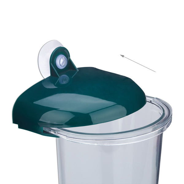 Station d'alimentation pour oiseaux avec ventouse