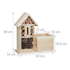 Hôtel à insectes et jardinière en bois