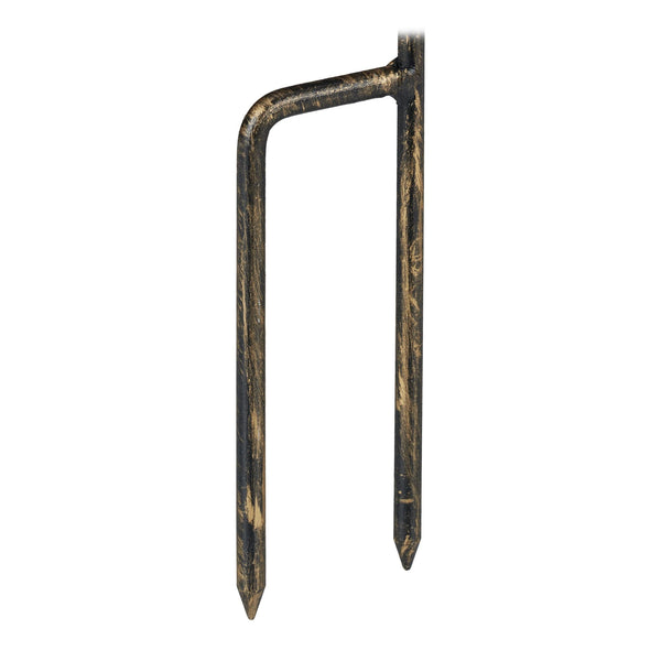 Bain d'oiseaux en fonte sur poteau