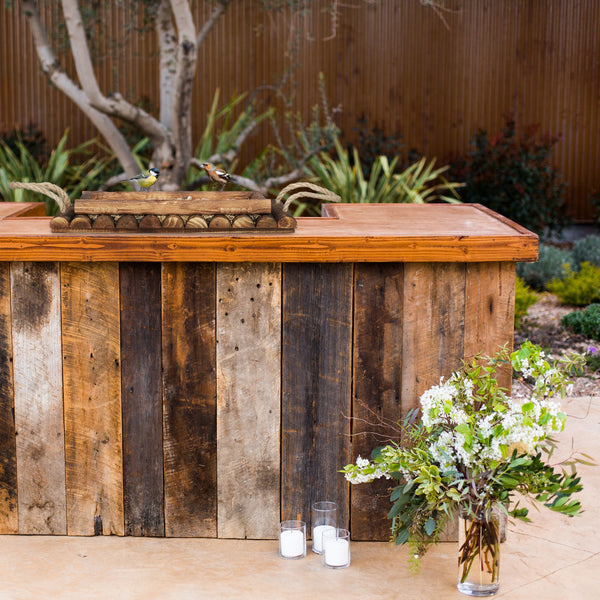 Table d'alimentation en bois pour oiseaux de jardin