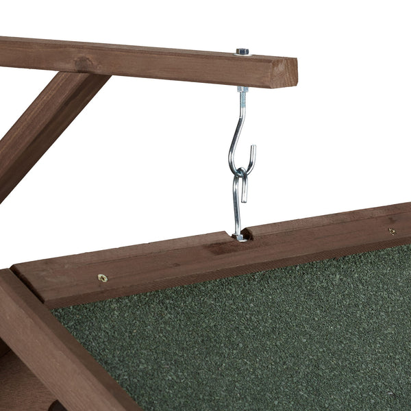 Mur de mangeoire à oiseaux suspendu marron