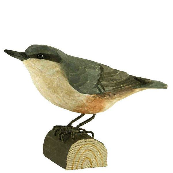 Vogelbeeldje Boomklever – Handgesneden Houten Decoratievogel | DecoBird Wildlife Garden – foto 2