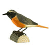 Vogelbeeldje Gekraagde Roodstaart – Handgesneden Houten Decoratievogel | DecoBird Wildlife Garden