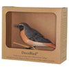 Vogelbeeldje Gekraagde Roodstaart – Handgesneden Houten Decoratievogel | DecoBird Wildlife Garden