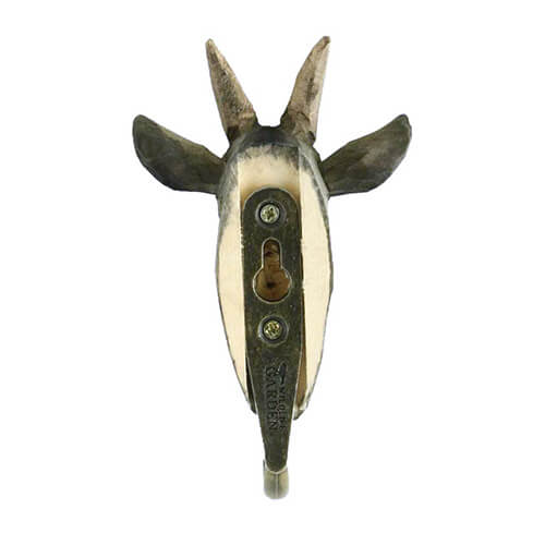 Kledinghaak Geit – Decoratieve Houten Wandhaak | Wildlife Garden