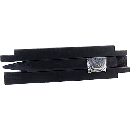 Mât en trois parties noir