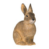 Houten Konijn Beeldje Tuindecoratie - Handgesneden DecoAnimal | Wildlife Garden