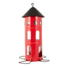 Hangende Vogelvoedersilo Rood - Combi Voederhuis | Wildlife Garden