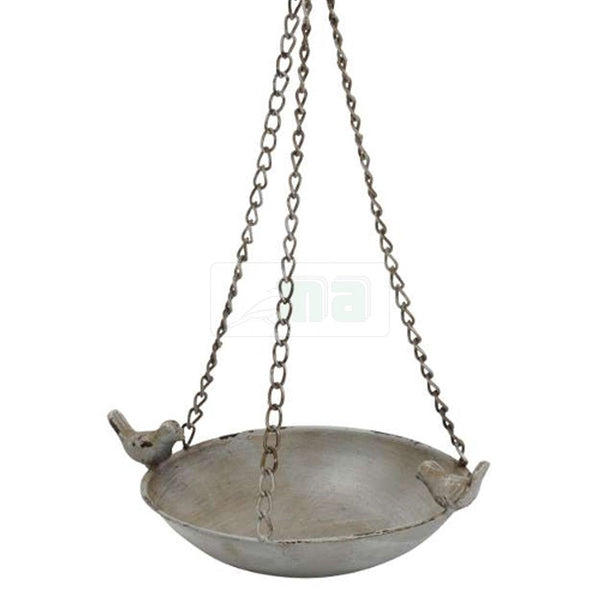 Birdbath Suspension en métal gris