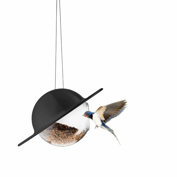 Eva Solo Saturn vogelvoeder zwart – modern & weerbestendig