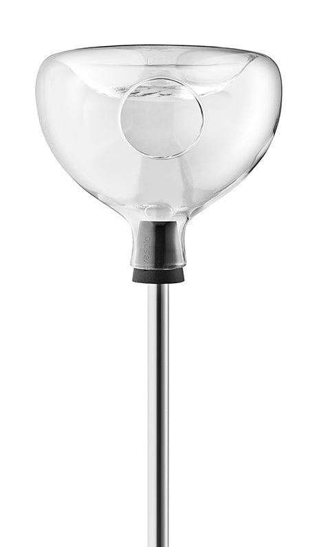 Mangeoire à oiseaux en verre avec bain d'oiseaux