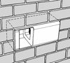 Gevel-inbouwkast 1HE – opbouw of inbouw, halfopen nisbroeders – Schwegler