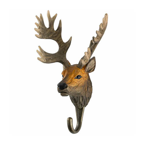Kledinghaak Edelhert – Decoratieve Houten Wandhaak | Wildlife Garden – foto 2
