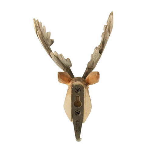 Kledinghaak Edelhert – Decoratieve Houten Wandhaak | Wildlife Garden – foto 3