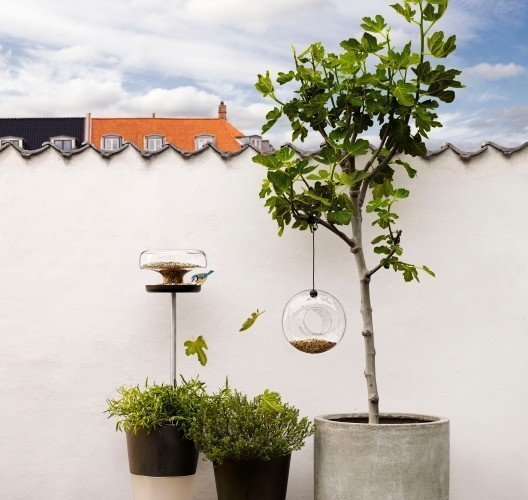 Vogelvoedertafel op Paal Glas 2L (121cm) – Design | Eva Solo