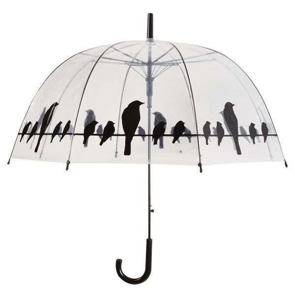 Transparante Paraplu met Vogels op Draad – Regenparaplu 83 cm | Esschert Design