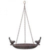 Esschert Design - Bain d'oiseaux suspendu avec 2 oiseaux