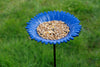 Vogelvoederschaal Korenbloem op tuinsteker – blauw, 72 cm