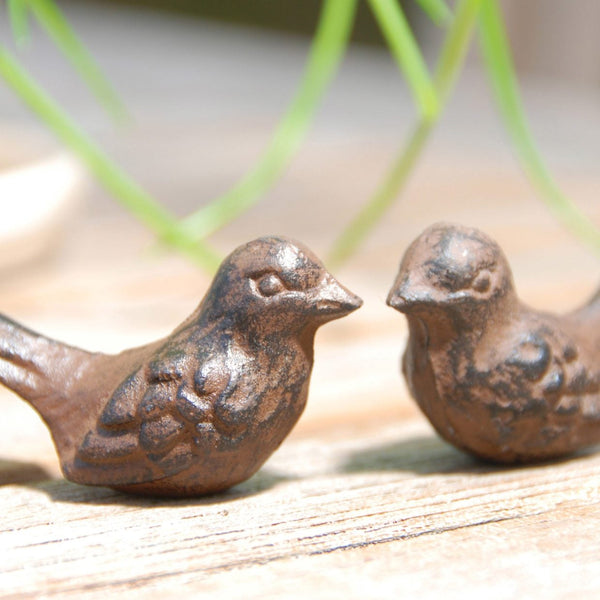 2 oiseaux "Amitié" rouille