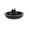 Bain d'oiseau gris anthracite