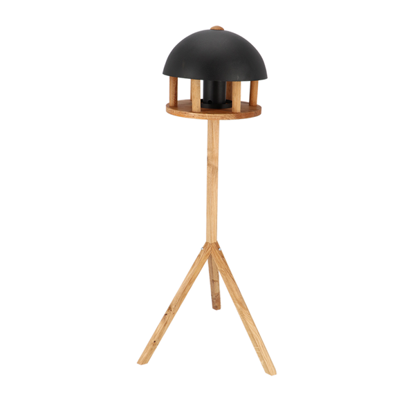 Table à manger chêne toit noir + silo