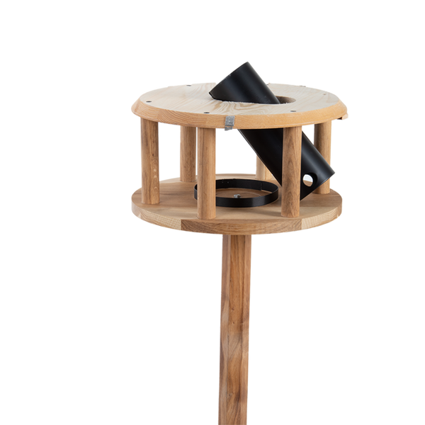 Table à manger chêne toit noir + silo