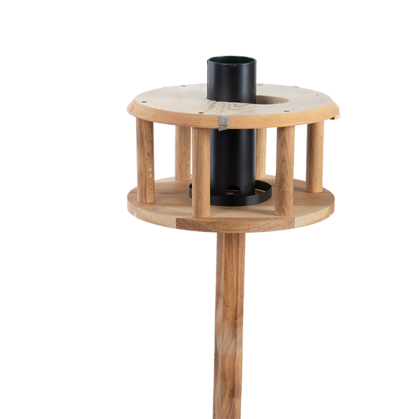 Table à manger chêne toit noir + silo