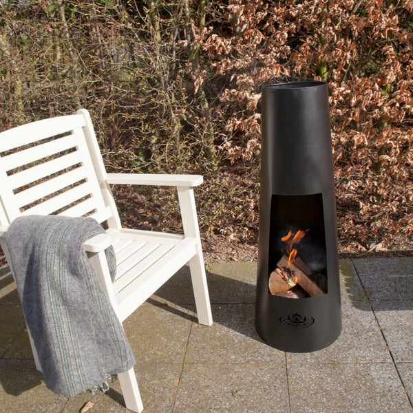 Chauffage de terrasse rond en métal