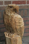 Aigle sculpture bois