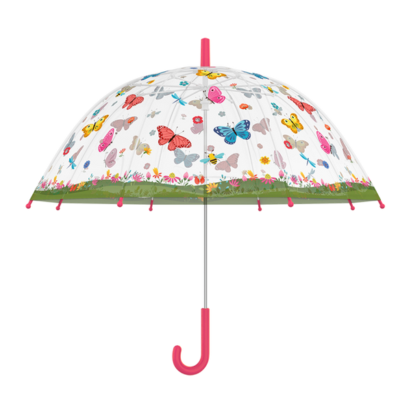 Parapluie pour enfants papillons transparents
