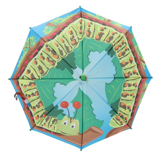 Esschert Design Kinderparaplu “Panorama Rups” – Transparante paraplu Ø 68 cm