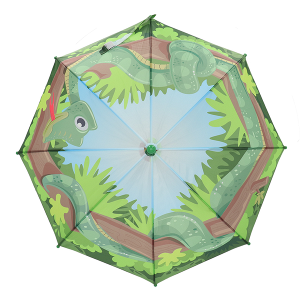 Esschert Design Kinderparaplu “Panorama Slang” – Transparante kinderparaplu 71 cm