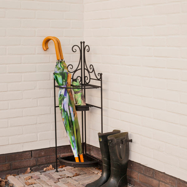 Porte-parapluie d'angle
