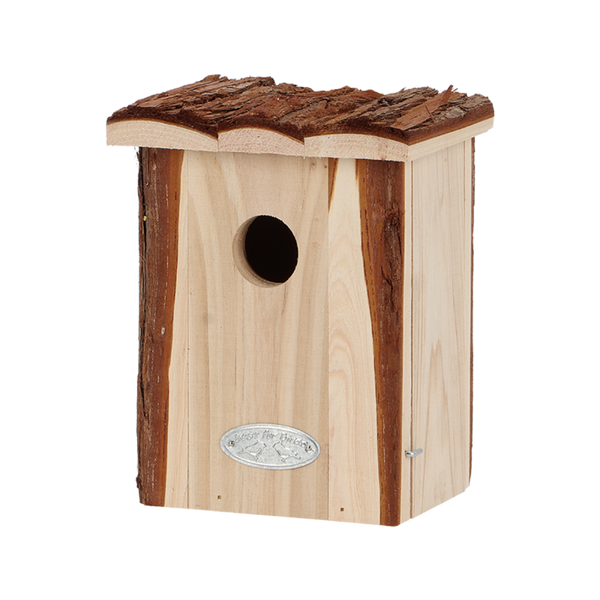Esschert Design Nestkast Winterkoning – Boomschorsdak, 13,4×12,5×17 cm