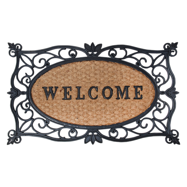 Paillasson caoutchouc/noix de coco "Welcome"