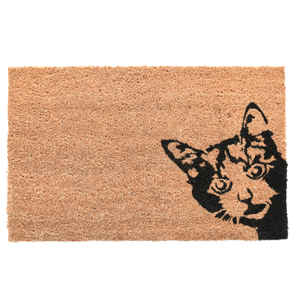 Paillasson coco Peekaboo ! chat