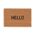 Deurmat kokos "hello"