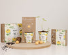 Gift Box Small "Hoera!" met 7 Zonnebloem Mix Zaadbommetjes