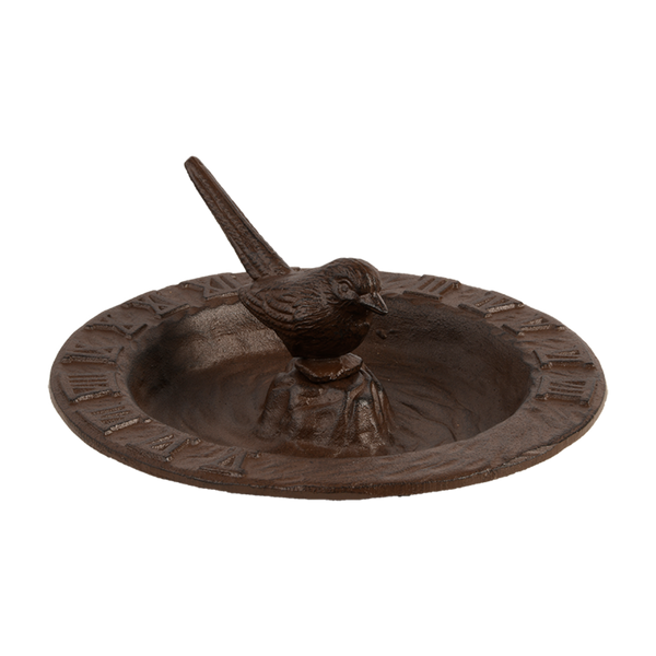 Cadran solaire et bain d'oiseaux