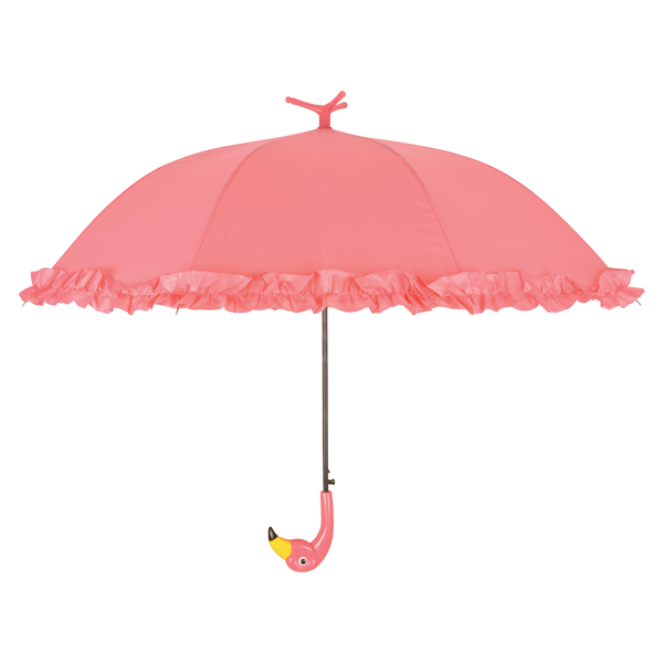 Parapluie flamant rose à volants