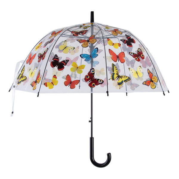 Parapluie papillon transparent