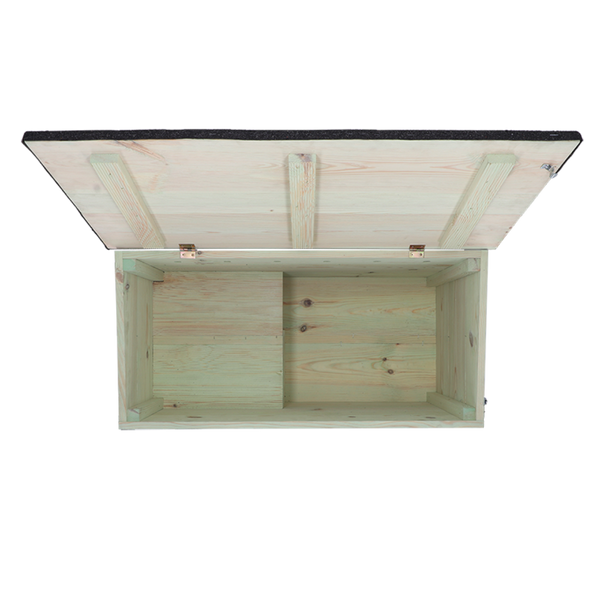 Esschert Design Egelhuis XL – FSC-houten egelhuis 78,5×38,5×41,5 cm