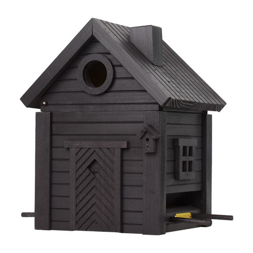 Vogelhuisje Carbonzwart 2-in-1 Multiholk | Wildlife Garden