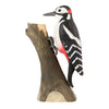 Vogelbeeldje Grote Bonte Specht – Handgesneden Houten Decoratievogel | DecoBird Wildlife Garden