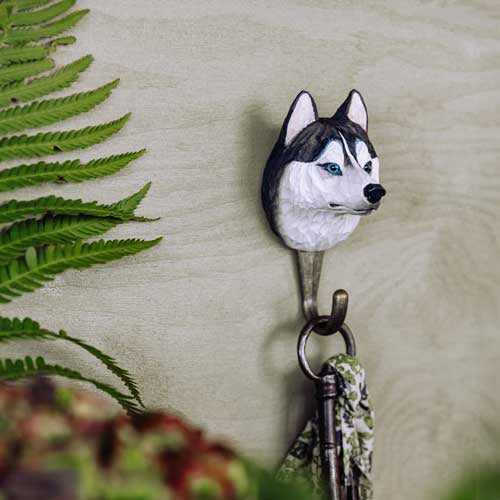 Jardin animalier - Patère Husky de Sibérie