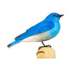 DecoBird Mountain Bluebird – handgesneden houten vogel 14 cm