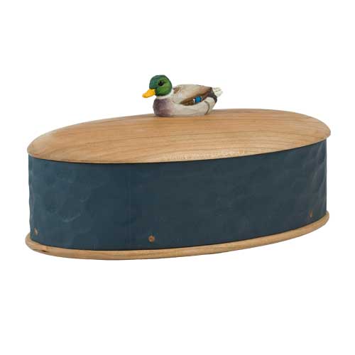 Coffret en bois canard sauvage