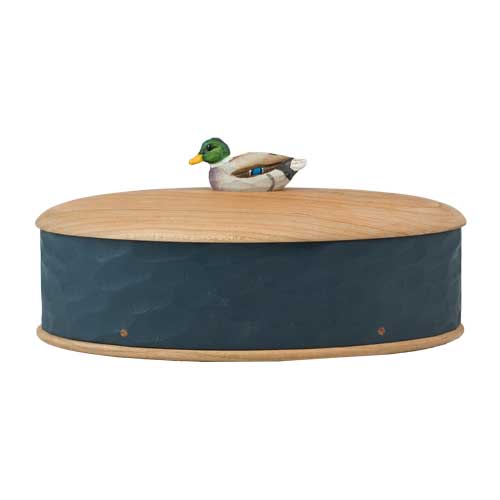 Coffret en bois canard sauvage